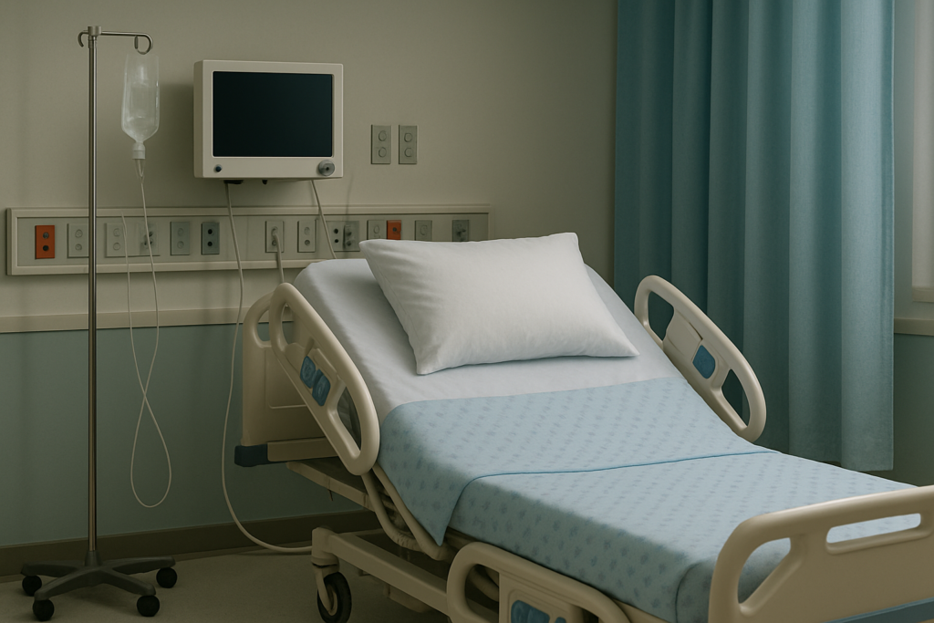 empty hospital bed